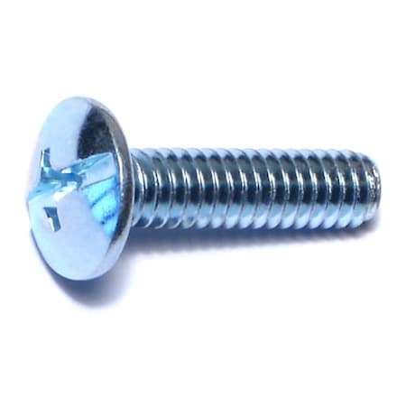 1/4-20 X 1 In Combination Phillips/Slotted Truss Machine Screw, Zinc Plated Steel, 100 PK